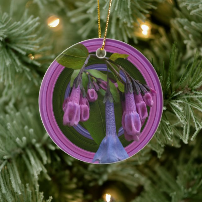 Virginia Bluebells Keramik Ornament (Baum)