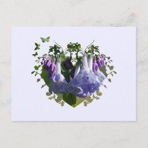 Virginia Bluebells Wildblumen Postkarte