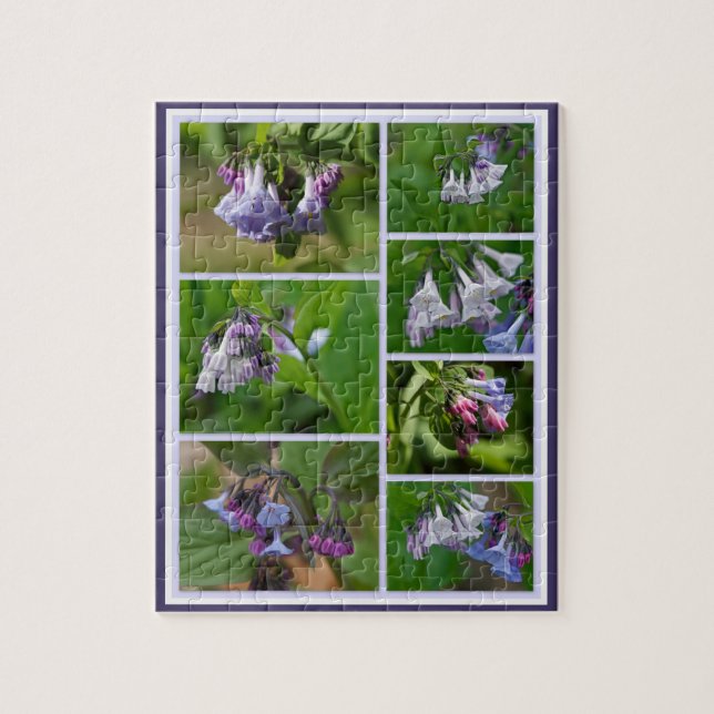 Virginia Bluebells Wildblumen Puzzle (Vertikal)