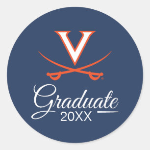 Virginia Cavaliers Abschluss Runder Aufkleber