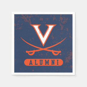 Virginia Cavaliers Alumni Bedrückt Serviette