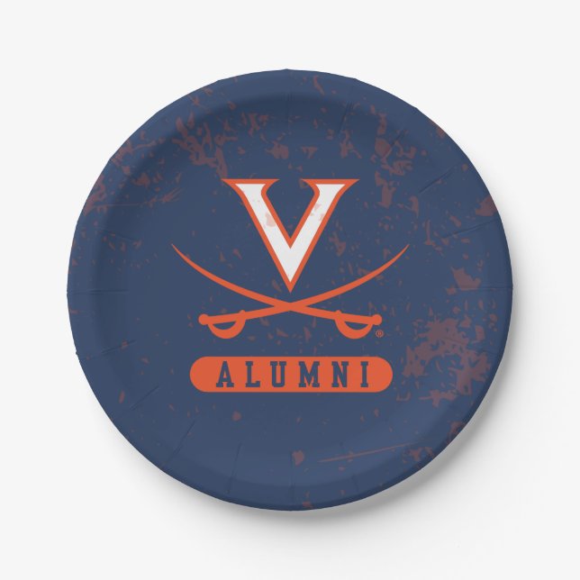 Virginia Cavaliers Alumni erschüttert Pappteller (Vorderseite)