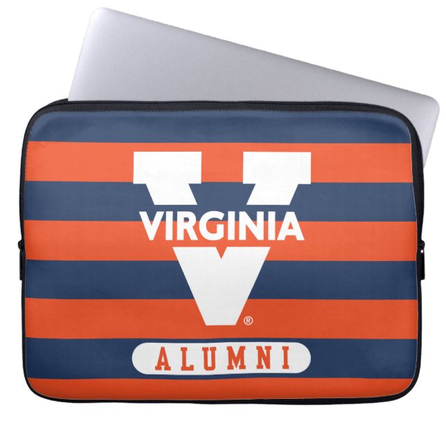 Virginia Cavaliers Alumni Streifen Laptopschutzhülle (Vorderseite)
