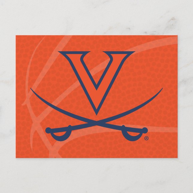 Virginia Cavaliers Basketball Einladungspostkarte (Vorderseite)