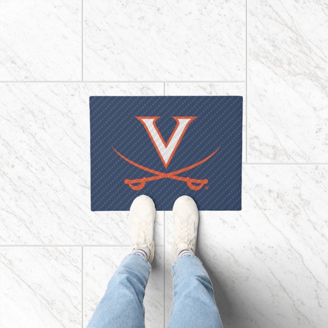 Virginia Cavaliers Carbon Fiber Fußmatte (Indoor)