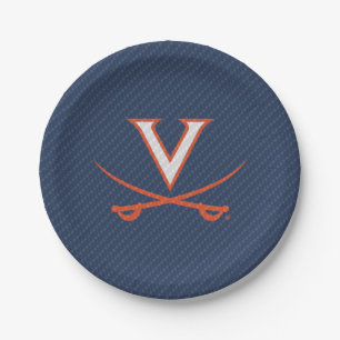 Virginia Cavaliers Carbon Fiber Pappteller
