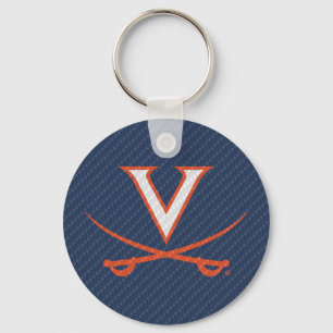 Virginia Cavaliers Carbon Fiber Schlüsselanhänger