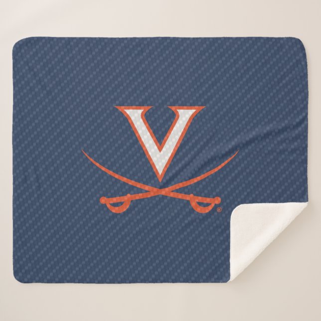 Virginia Cavaliers Carbon Fiber Sherpadecke (Vorderseite (Horizontal))