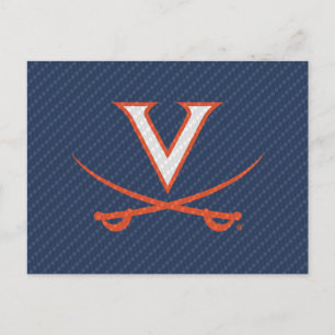 Virginia Cavaliers Carbon Fibre Einladungspostkarte