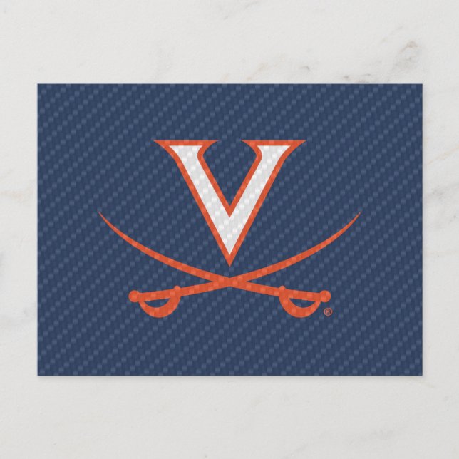 Virginia Cavaliers Carbon Fibre Einladungspostkarte (Vorderseite)