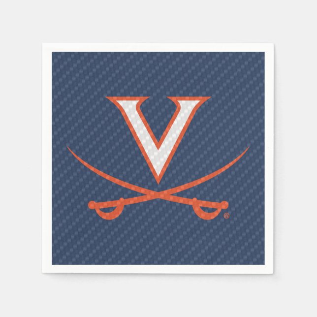 Virginia Cavaliers Carbon Fibre Serviette (Vorderseite)