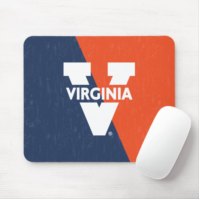 Virginia Cavaliers Farbblock gestört Mousepad (Mit Mouse)