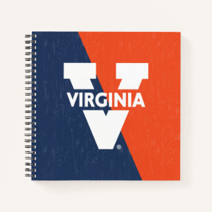 Virginia Cavaliers Farbblock gestört Notizbuch