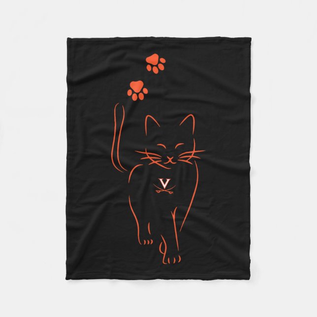 Virginia Cavaliers Lizenzierte Print UniErwachsene Fleecedecke (Vorderseite)