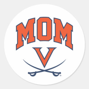 Virginia Cavaliers Mama Runder Aufkleber