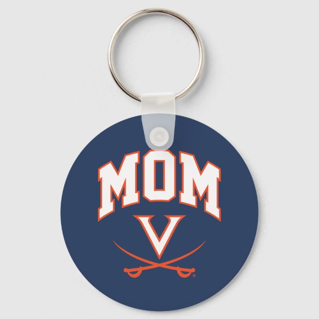 Virginia Cavaliers Mama Schlüsselanhänger (Vorderseite)