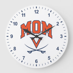 Virginia Cavaliers Mom Große Wanduhr