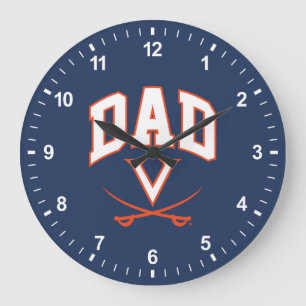 Virginia Cavaliers Papa Große Wanduhr