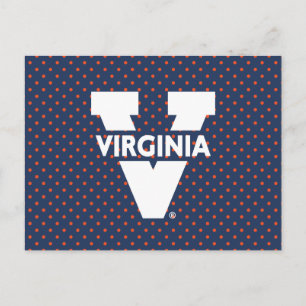 Virginia Cavaliers Polka Dots Einladungspostkarte