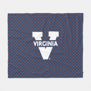 Virginia Cavaliers Polka Dots Fleecedecke
