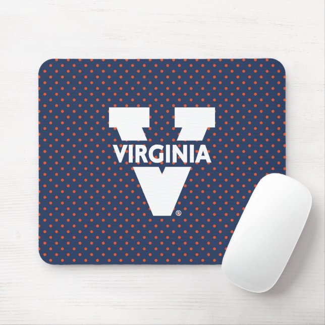 Virginia Cavaliers Polka Dots Mousepad (Mit Mouse)