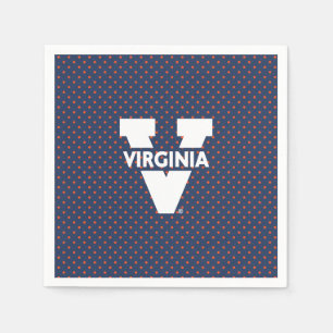Virginia Cavaliers Polka Punkte Serviette