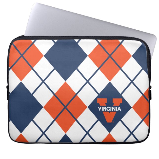 Virginia Cavaliers Raute Laptopschutzhülle (Vorderseite)