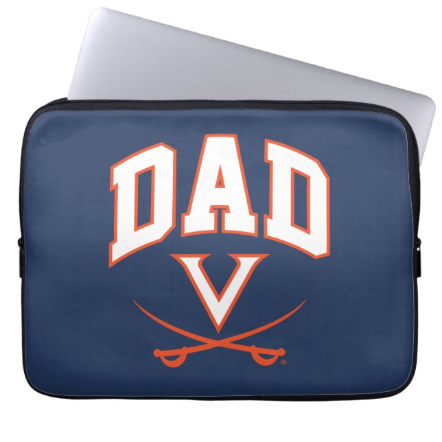 Virginia Cavaliers Vater Laptopschutzhülle (Vorderseite)