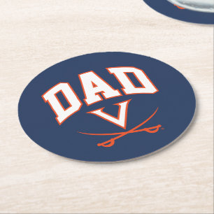Virginia Cavaliers Vater Runder Pappuntersetzer