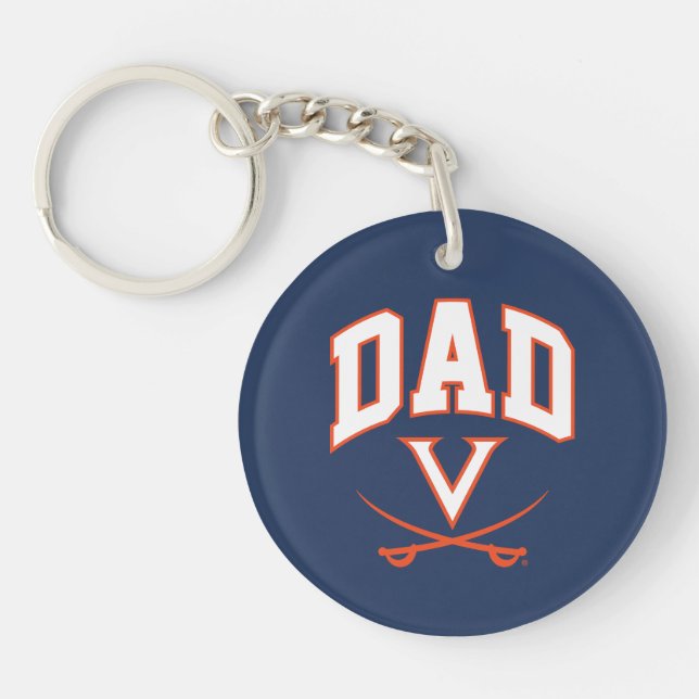 Virginia Cavaliers Vater Schlüsselanhänger (Vorderseite)