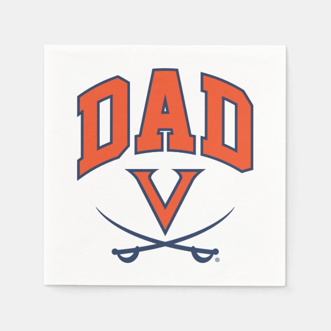 Virginia Cavaliers Vater Serviette (Vorderseite)