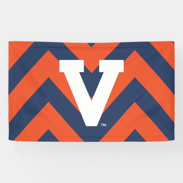 Virginia Cavaliers Zickzack Banner (Horizontal)