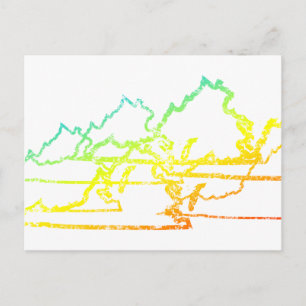 Virginia chill blur postkarte