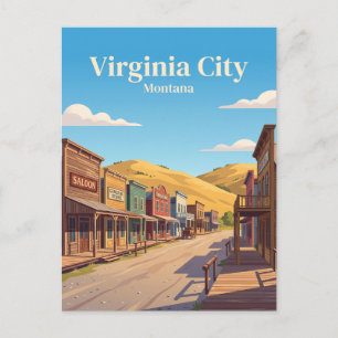 Virginia City, Montana Postkarte