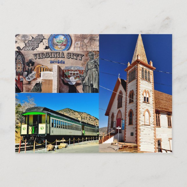 Virginia City, Nevada Postcard Postkarte (Vorderseite)