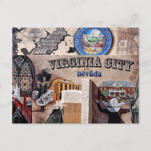 Virginia City, Nevada Postcard Postkarte