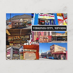 VIRGINIA CITY, NEVADA POSTCARD POSTKARTE