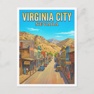 Virginia City Nevada Postkarte