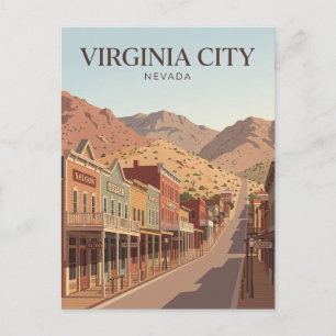 Virginia City Nevada Postkarte