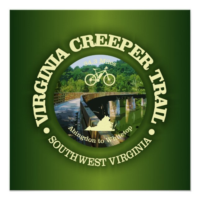 Virginia Creeper Trail (Cycling C)) Poster (Vorderseite)