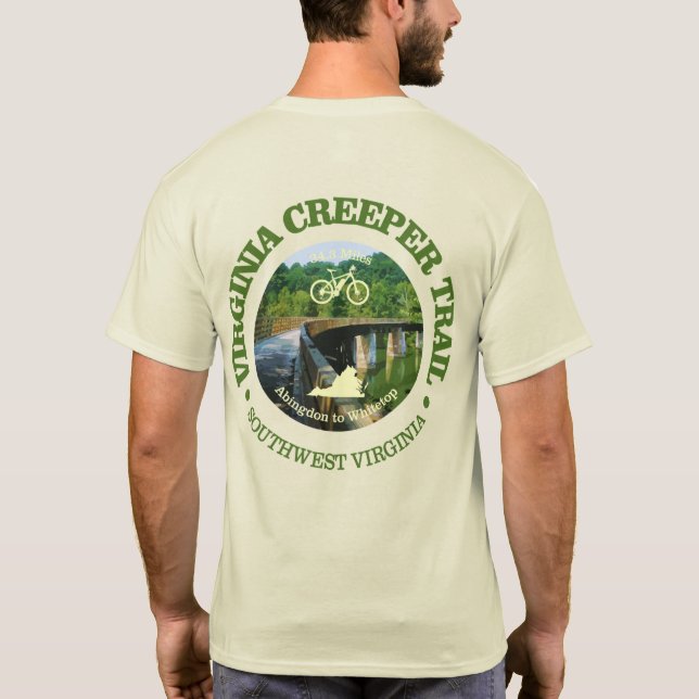 Virginia Creeper Trail (Cycling C)) T-Shirt (Rückseite)