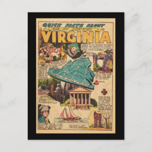 Virginia, das alte Dominion Postkarte