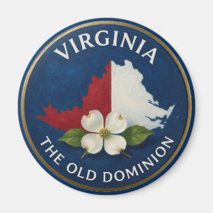 Virginia-Dogwood-Emblem 🌸 Magnet