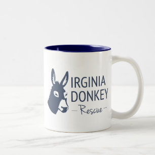 Virginia-Esel-Rettung Zweifarbige Tasse