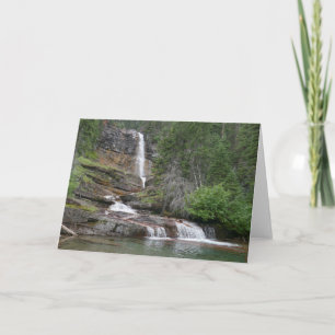 Virginia Falls II beim Glacier National Park Karte