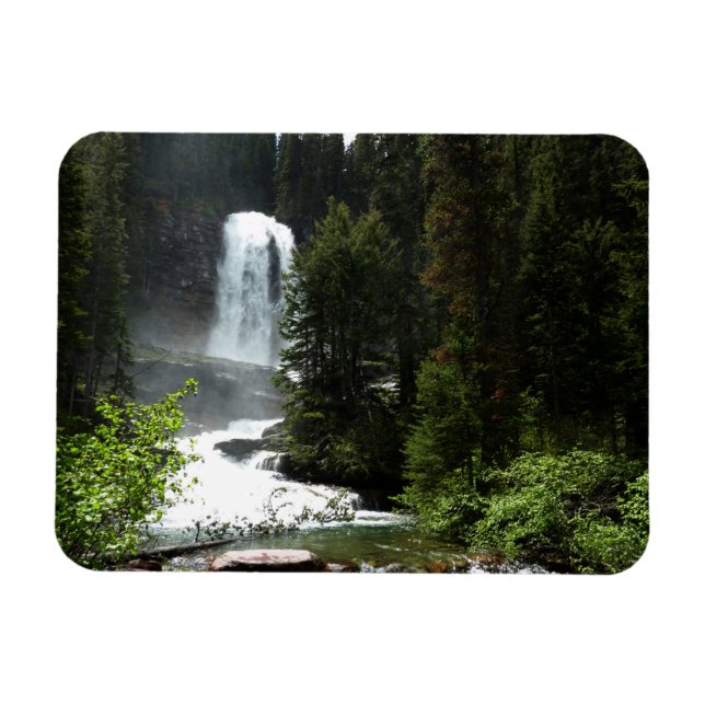 Virginia Falls im Glacier-Nationalpark Magnet (Horizontal)