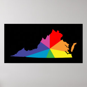 Virginia-Farbburge Poster