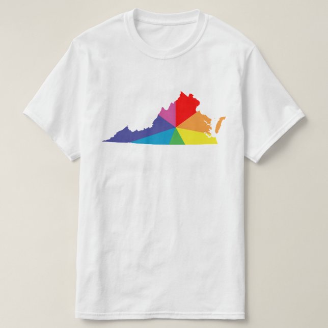 Virginia-Farbburge T-Shirt (Design vorne)
