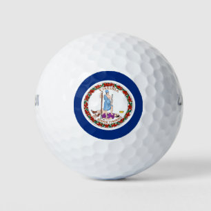 VIRGINIA FLAG GOLFBALL