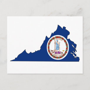 Virginia Flag Karte